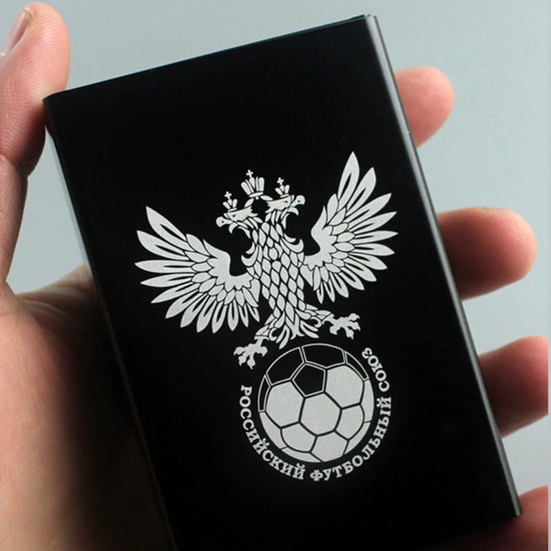 Коробка для хранения сигарет из алюминиевого сплава лазерная гравировка Кубок