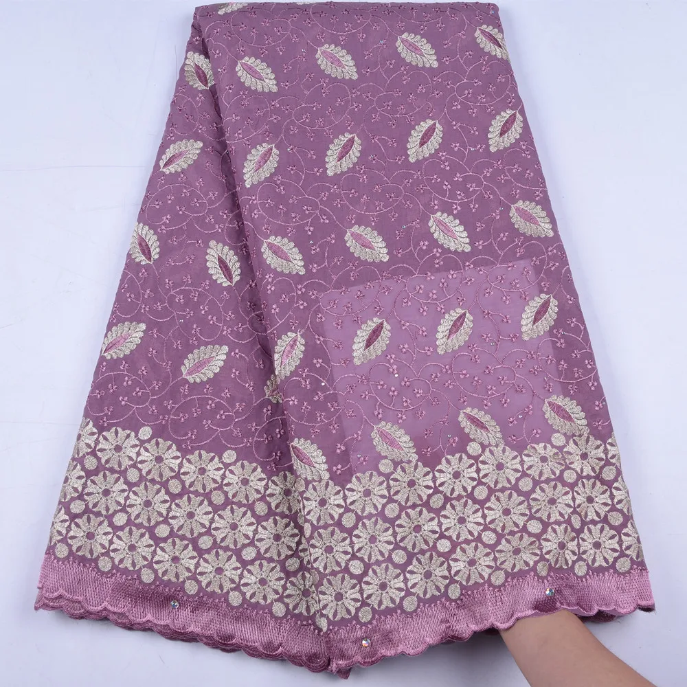

New Design Hot Sale Nigerian African Lace Fabric High Quality Onion Cotton Lace Fabric Swiss Voile Lace In Switzerland S1663