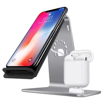 

Bestand 2-in-1 Wireless Charger Mobile Phone Watch Headset Wireless Charger Mobile Phone Holder Headset Bracket For Apple