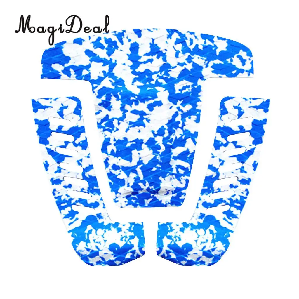 3 x Adhesive Non-slip Diamond Grooved EVA Surfboard Traction Pad Tail Pad Deck Grip Sheet for SUP Longboard Shortboard Skimboard