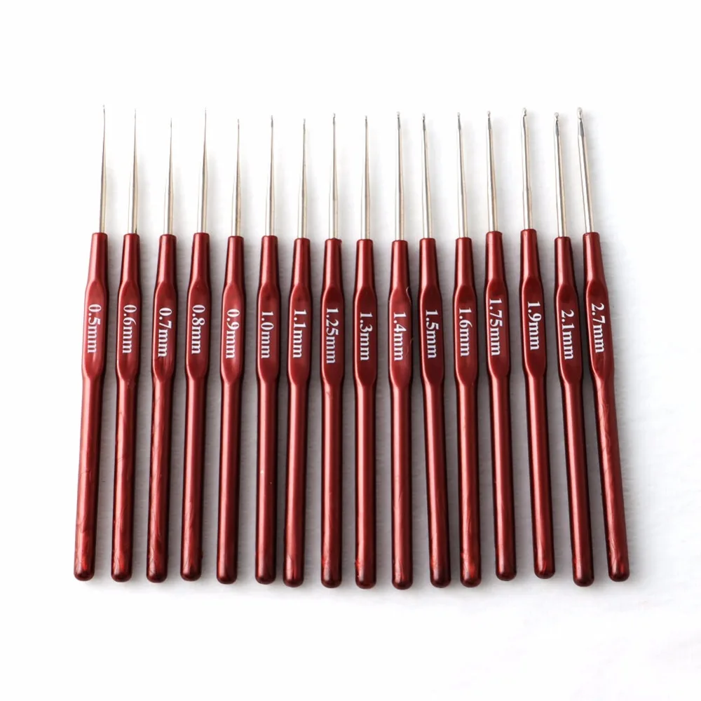 

16pcs Useful Crochet Hook Plastic Handle Crochet Hooks Handle Knitting Needles Set Crochetings and Knittings