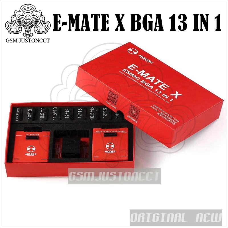 Оригинальный Новый E-MATE X 13 в 1 комплект/эмате PRO/E-MATE/E-SOCKET все в 1 Поддержка BGA100/136/168/153/169/162/186/221/529/254