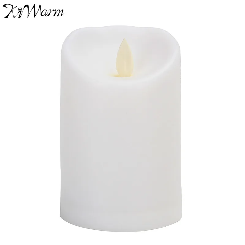 KiWarm On Sale LED Electronic Flameless Swing Candles Lights Battery