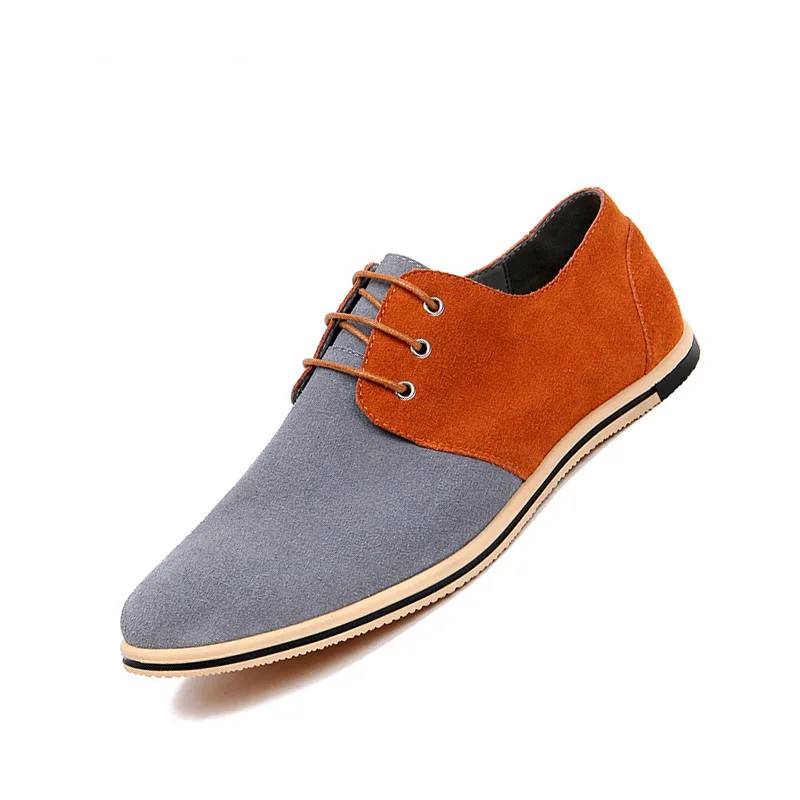 

2019 spring new men's shoes large size men's casual shoes color matching matte leather men's Sneaker zapatos de hombre