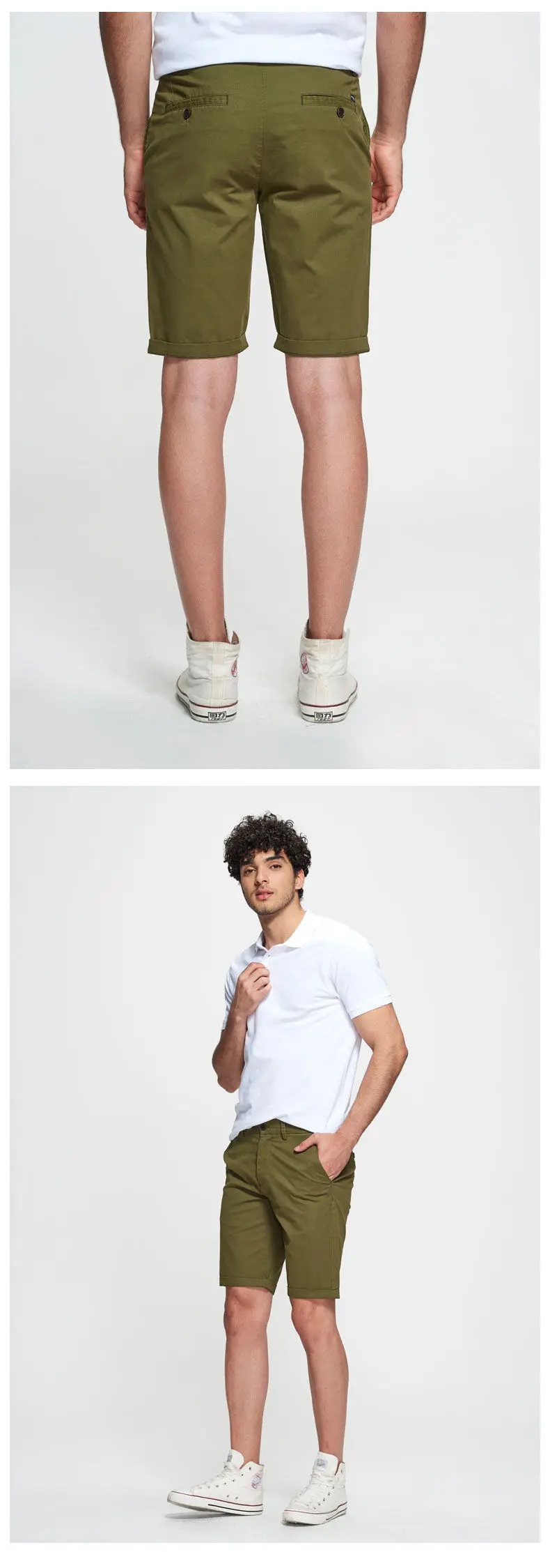 7Colors Cotton Shorts Men Summer Formal Business Shorts Male Quality Washed Cargo Short Pants Fitted Size Brand Travel Clothing 05