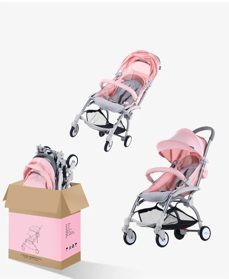 Детская коляска, ультра-светильник, складная, может лежать, коляска для малышей, ребенок, ребенок, простой карманный зонтик