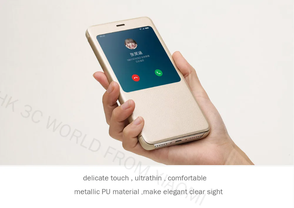 100% Оригинальный xiaomi REDMI NOTE 4/REDMI note 4x чехол с откидной крышкой для китайский MTK Helio x