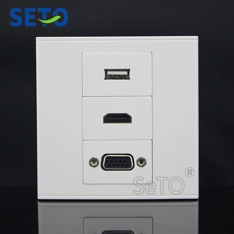 SeTo 86 Тип Одиночная 2 0 HDMI + USB VGA Панель в ассортименте настенная панель Разъем