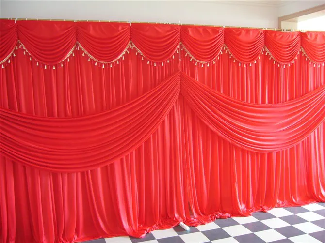 Fast Delivery Red Popular Custommade Color font b Wedding b font font b Backdrops b font