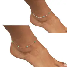 Women Girls Handmade Bead Chain Anklet Foot Leg Chain Bracelet Jewelry Fast Free Shipping Gold Silver New Hot Selling