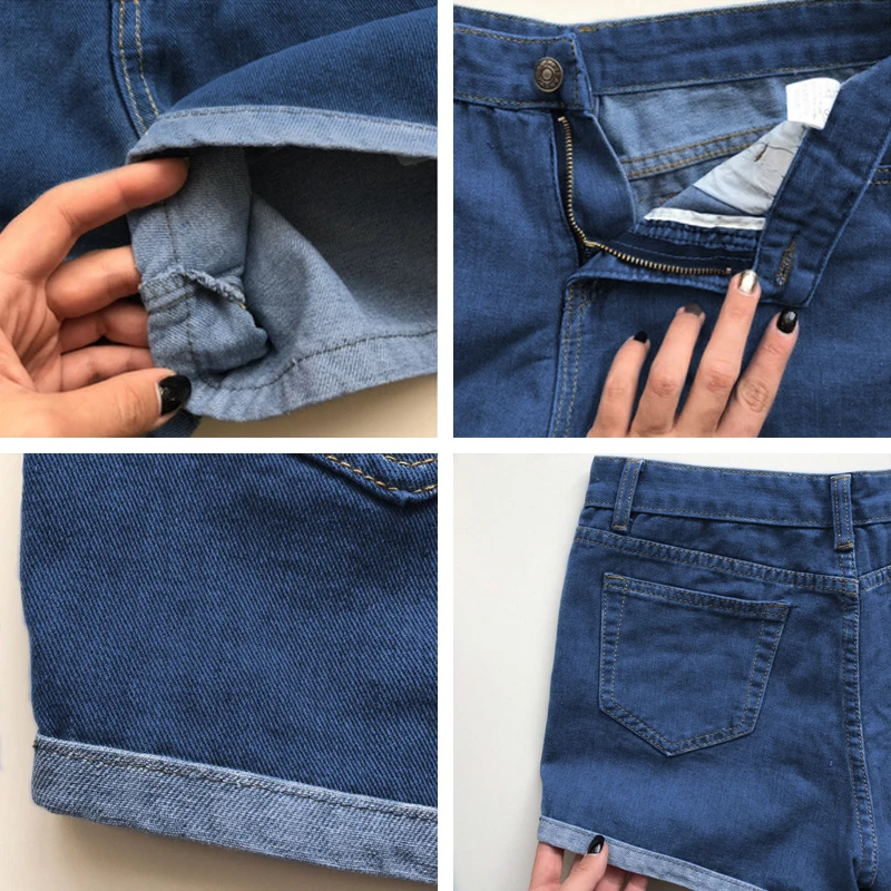 GOPLUS High Waist Denim Shorts 2019 Spring Summer Female Vintage Solid Jeans Shorts for Women Ladies Plus Size Shorts C2296