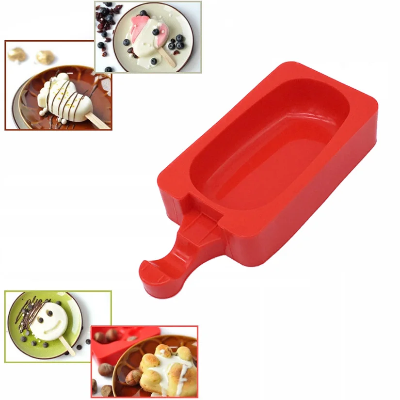 Oval Shapes Silicone Ice Cream Cake Molds, Fondant Cake Decorating