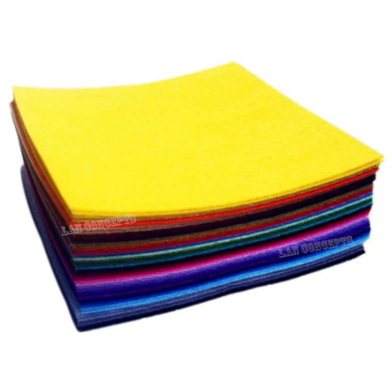 LA0073 42 colors Polyester felt fabric non-woven felt sheet 1a