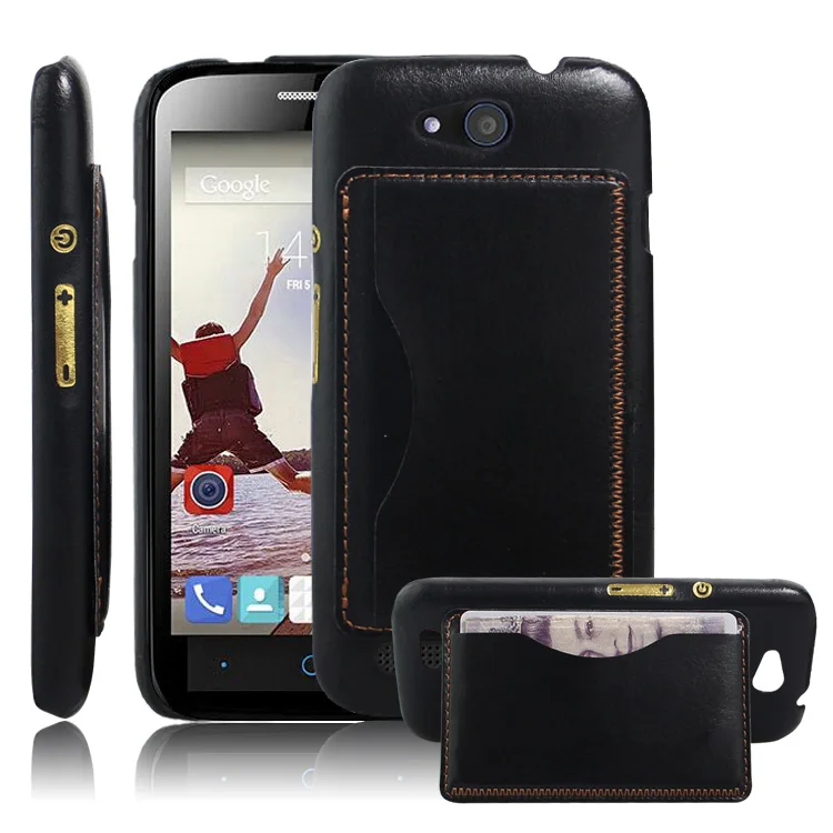 Vintage PU Leather Case for ZTE Blade Qlux 4G Cell Phone Cases & Bags