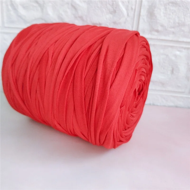 Ткань ручной работы линия не пиллинг крючком линия мешок Пол коврик корзина для хранения одеяло Diy аксессуары Ким Хюн стиль A0224F - Цвет: Красный