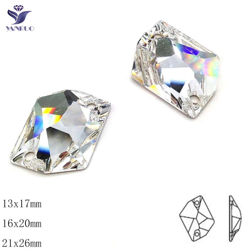 

YANRUO 3265 Cosmic Top Crystal Sew On Crystal Sewing Strass Applique Stones and Crystals Rhinestones Sewing For Clothes