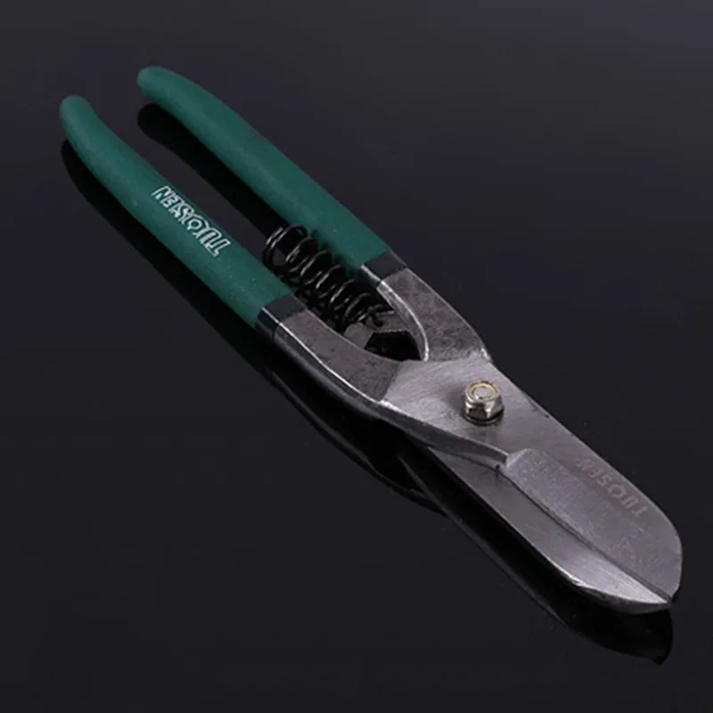 TUOSEN 1" /12 ножницы для листового металла, ножницы для резки металла, ручной инструмент, ПВХ ручка, немецкий/американский стиль - Цвет: German 10inch