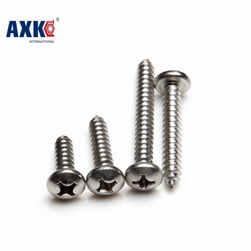 Tornillos Para Madera Wood Screws 100pcs/lot Din7981 M3.9x50 Mainless Meel A2 Phillips Cross