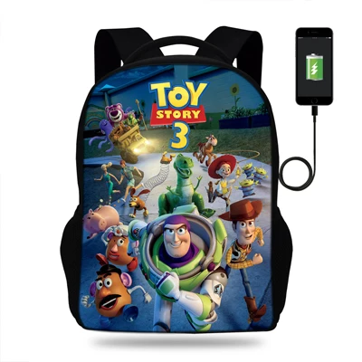 N16K0278 16-Inch дети мультфильм сумка для девочек Toy Story сумки с принтом для Для женщин Для мужчин бизнес-usb сумка с зарядкой для путешествий Сумки для подростков - Цвет: N16K0278