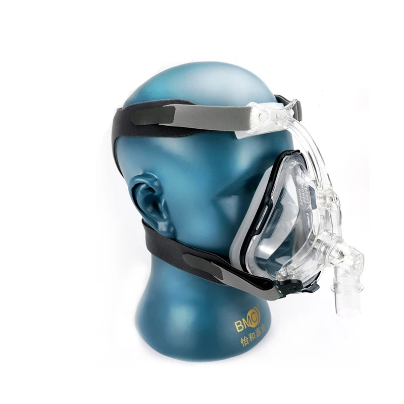 

FM1 Full Face Mask For Snoring Apply To Medical CPAP BiPAP Silicone Gel Material Size S/M/L With Headgear Clip Free Shipping