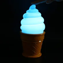 В продаже! Новинка, лампа для мороженого, привлекательный ночник для детей, детская настольная Светодиодная лампа в форме конуса для украшения спальни