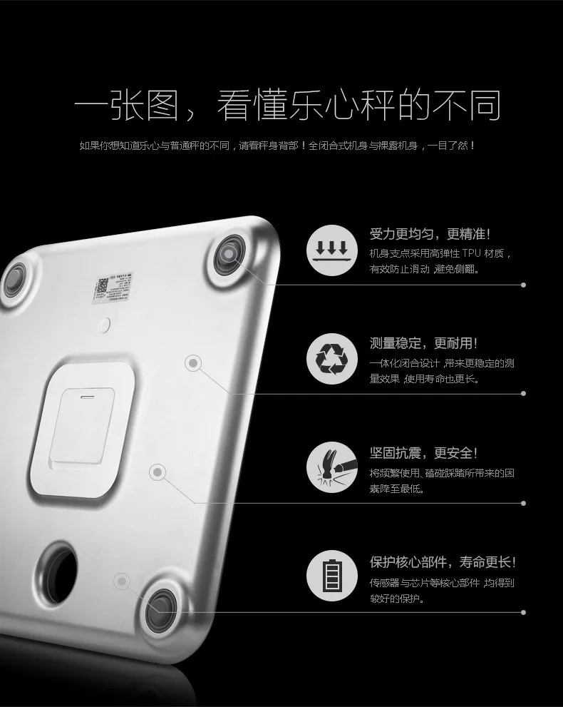 Original Mini Smart Weight Scale Digital Scale Body Fat Scale Health Scale Supp