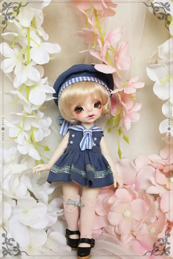 BJD doll clothes suit dark blue Western style clothes Sailor suit for 1/6 1/8 BJD Imda3.0 doll clothes accessories BJD doll clothes suit dark blue Western style clothes Sailor suit for 1/6 1/8 BJD Imda3.0 doll clothes accessories