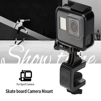 

TELESIN 180 Degree Skateboard Surfboard Deck Adjustable Clip Mount Holder Stand Accessory For Gopro Xiaomi YI 4K, EKEN