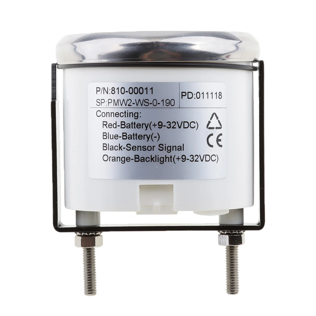 Marine 2' 52mm 100% Waterproof Protection Whit Water Level Gauge for Inflatable Boat White Canoe Kayak Dinghy Accessories