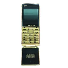 Новинка 2017 года оригинальный tkexun 8800 флип телефон 2.8 «Dual SIM Камера MP3 MP4 двойной факел Роскошный сотовый телефон