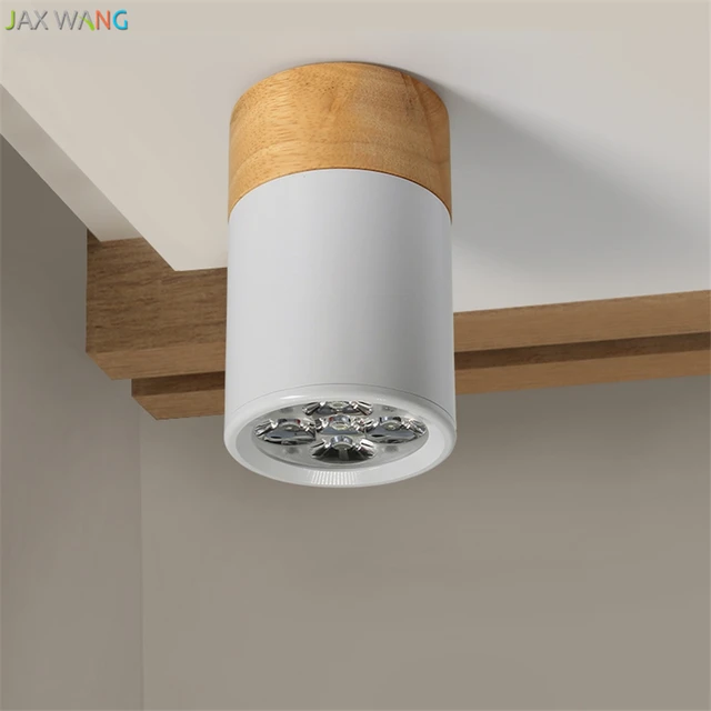 Led Wall Mounted Barrel Light Ceiling Lights Flush Panel Led Wall Mounted Barrel Light Ceiling Lights Flush Panel Living Room Solid Wood Round Aisle Balcony Lamps 3w5w Fixtures