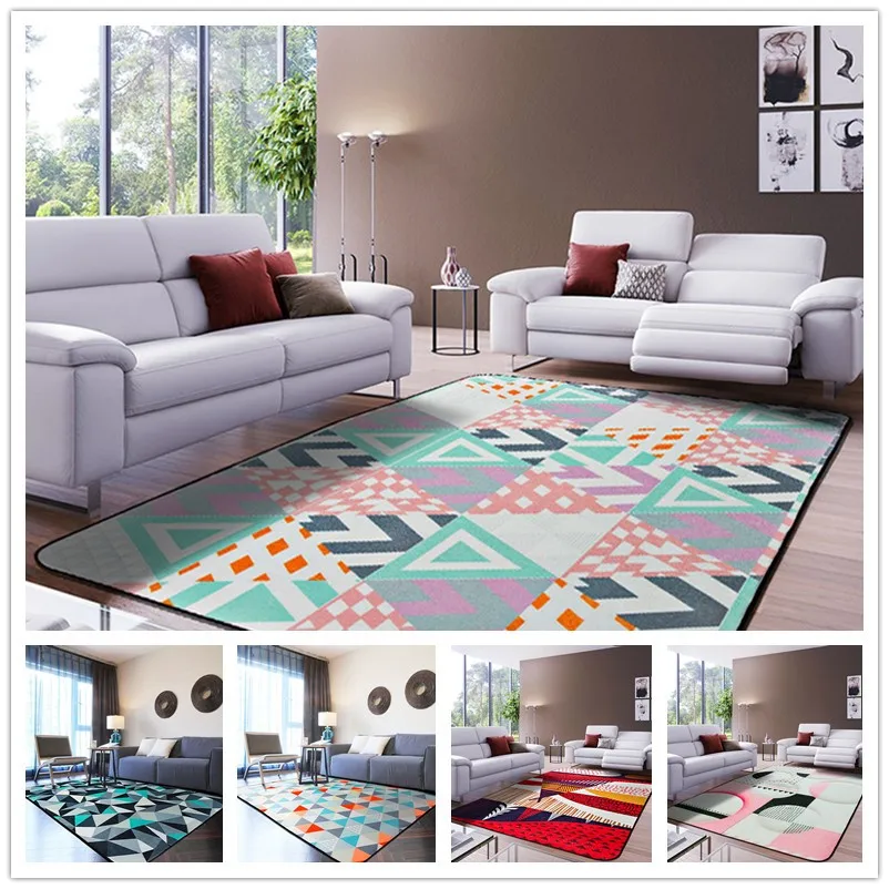 

120*180cm Europe Style Geometric alfombra for Living Room Area Rugs Home Decorative Floor Rugs and Carpets for Bed Room