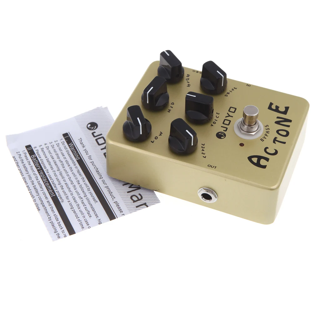 JOYO JF 13 педаль для электрогитары AC Tone Vox Amp имитатора гитары с эффектами True Bypass