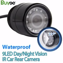 Buyee câmera veículo 9 LED HD Visão Nocturna do IR Câmera de Visão Traseira Do Carro À Prova D’ Água Câmera Auto Reverso para monitor do carro acessórios