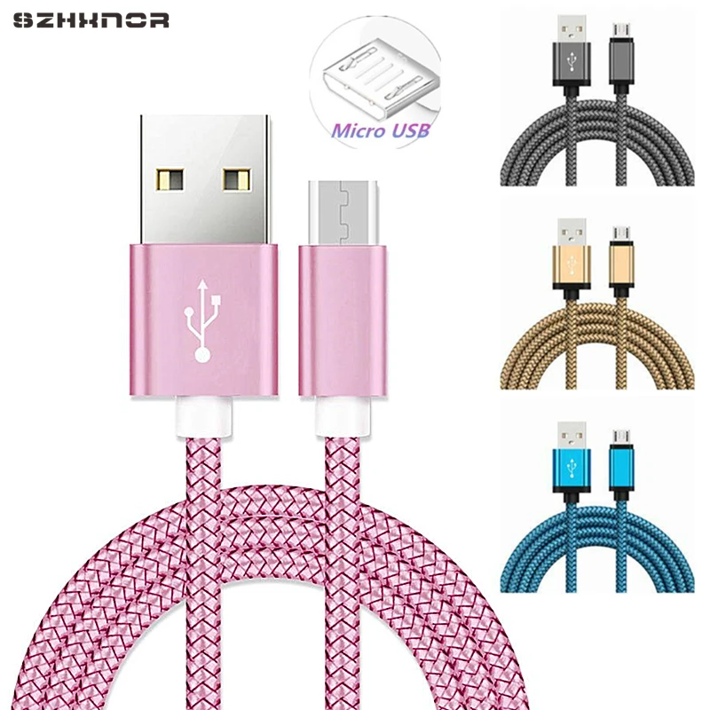 

0.2M Short Nylon Micro USB Fast Charger Date Transfer Cord for Samsung Galaxy E7 E5 A7 A5 A3 J7 J5 J1 2015/2016 HTC LG Charging