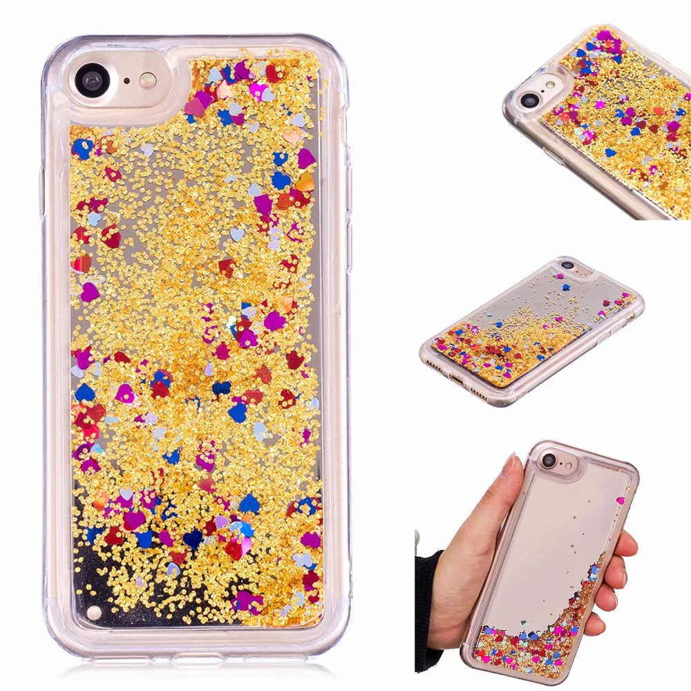 Cover For iPhone 7 Case Quicksand Flash Glitter Powder Mirror Hard Mobile phone Cases Covers 8 |