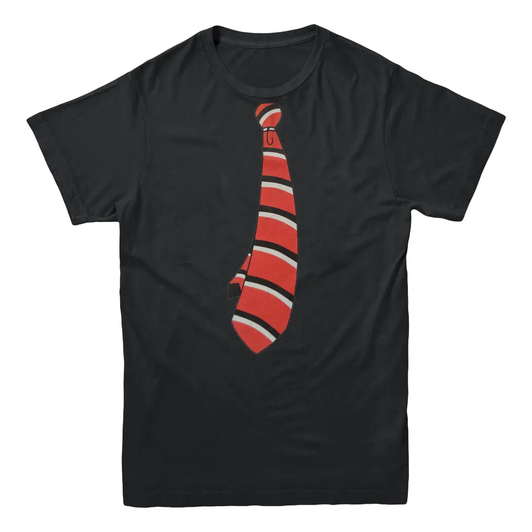 Red Fake Necktie Tie Office Hipster Nerdy Geek Formal Punk Funny Men's T-shirt New Fashion T shirt Brand Hip Hop Print Men Tee S | Мужская