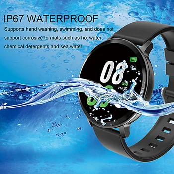

Smart Watch IP67 Waterproof Fitness Sport Sleep Bracelet Monitoring Heart Rate Activity Step Tracker Blood Pressure Wristband