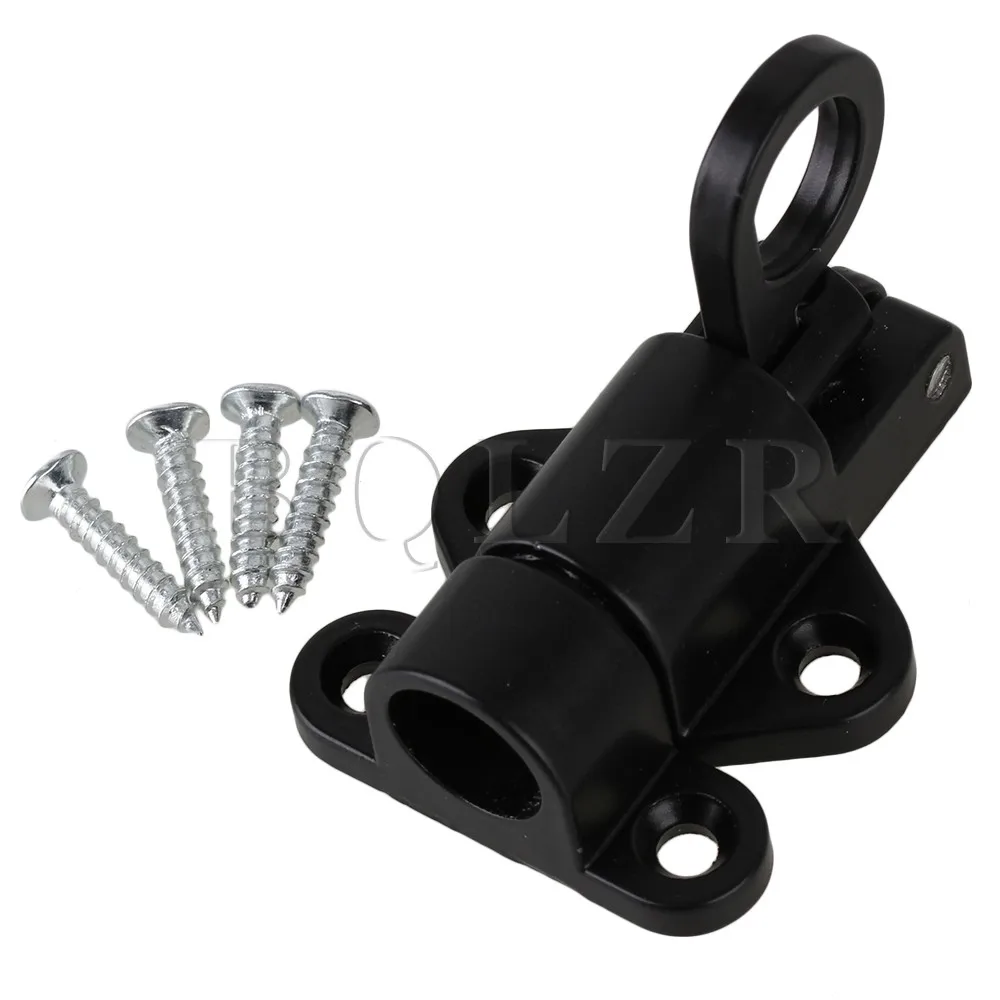 

BQLZR Aluminum Self Closing Latch Bolt Automatically Window Lock Spring Load Black