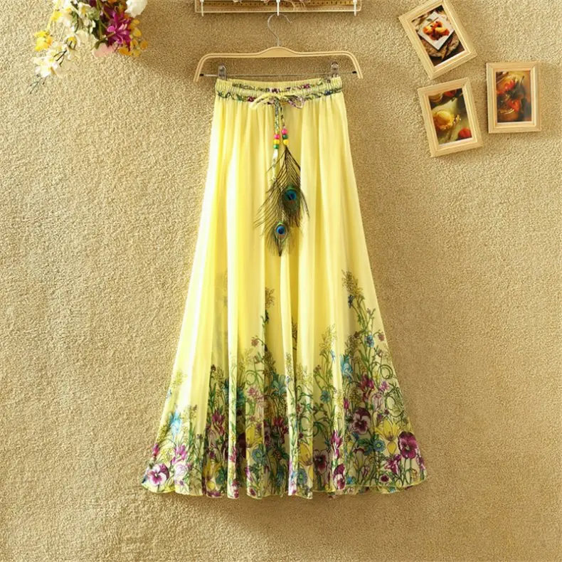 2018-Vintage-Maxi-Skirts-Women-Solid-Boho-Chiffon-Saia-Longa-Summer-Vestidos-Tulle-Casual-Bohemian-Long_Style Fifteen