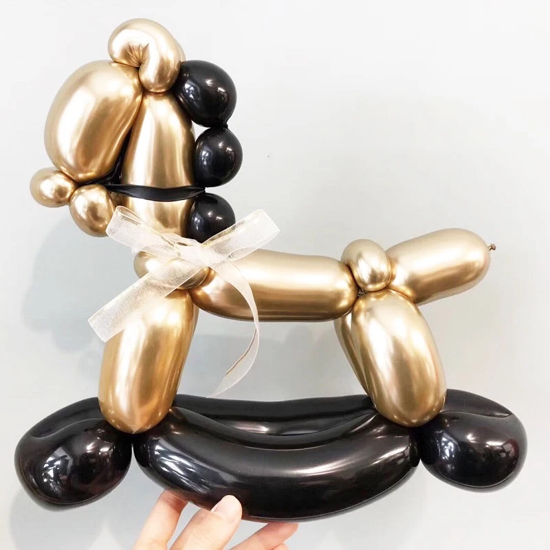

10pcs Metallic Pearl long Ballons Magic balloons Latex Wedding Ballon kids Birthday Party Magical decorating ballons