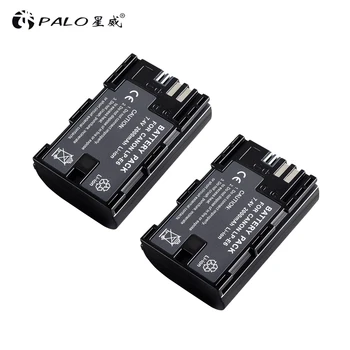 

PALO 2PCS 2000mAh LP-E6 LP E6 LP-E6N Camera Battery For Canon EOS 5DS 5D Mark II Mark III 6D 7D 60D 60Da 70D 80D DSLR EOS 5DSR