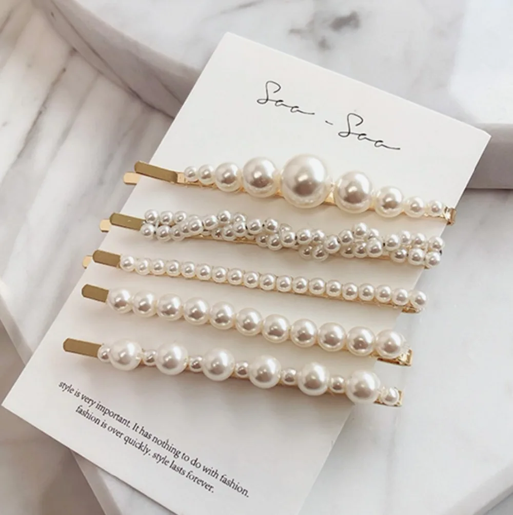 2019 New Fashion Women Pearl Hair Clip Snap Hair Barrette Stick Hairpin Hair Styling Accessories For Women Girls Dropshipping 2019 New Fashion Women Pearl Hair Clip Snap Hair Barrette Stick Hairpin Hair Styling Accessories For Women Girls Dropshipping