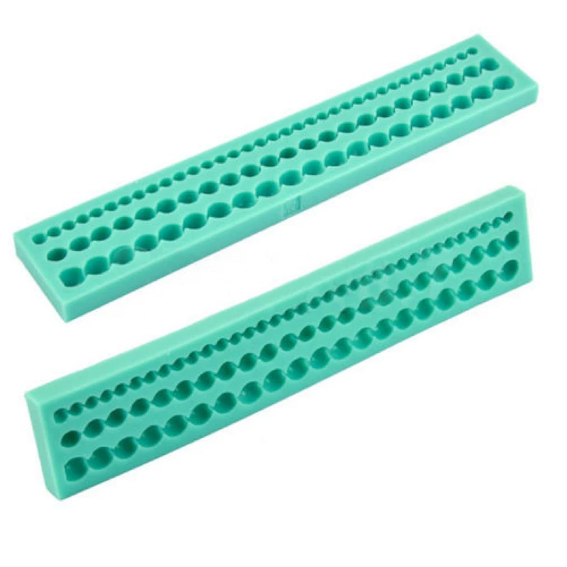 JX-LCLYL Pearl String Beads Silicone Mold Cake Decoration Fondant Sugarcraft Baking Mould