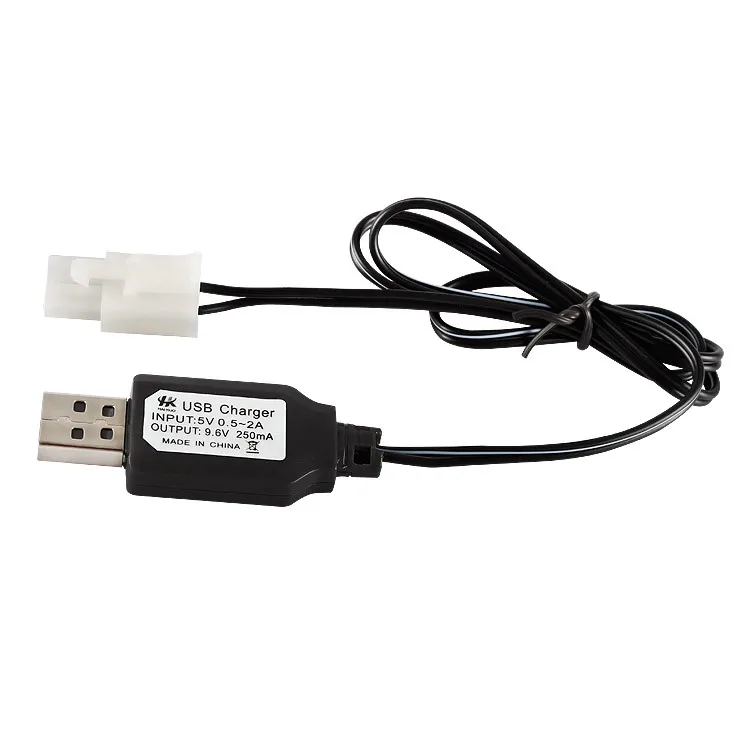 Зарядное устройство 9 6 В KET 2P 250 мА/ч USB Ni Cd/Ni mh зарядный кабель для радиоуправляемых