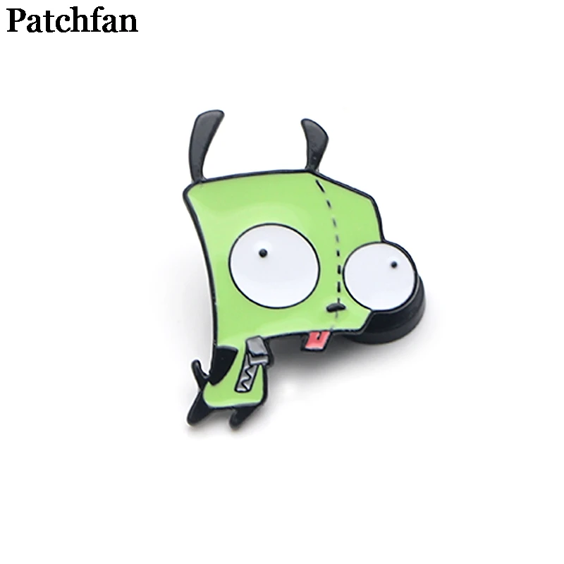 Patchfan Alien броши для мужчин и женщин гордость цинка Эмаль на булавке медаль за