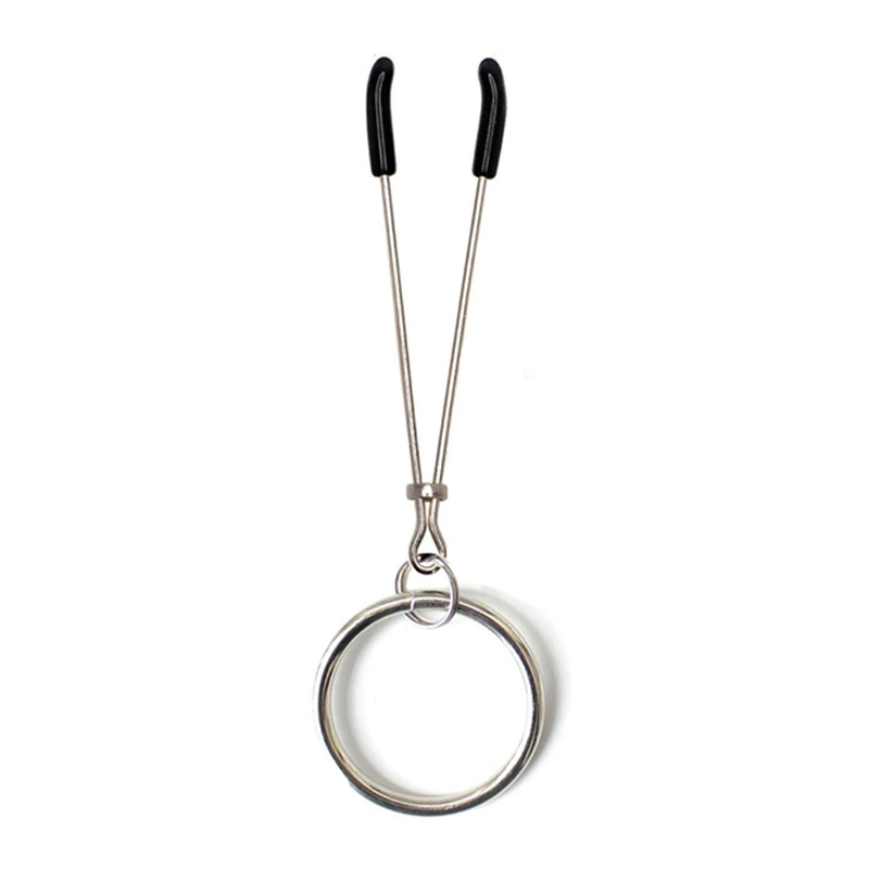 Women 1 Pair Sexy Nipple Clamps With Ring Papilla Stimulator Clip Flirting Breast Slave Nipple Clamp Erotic Sex Accessories