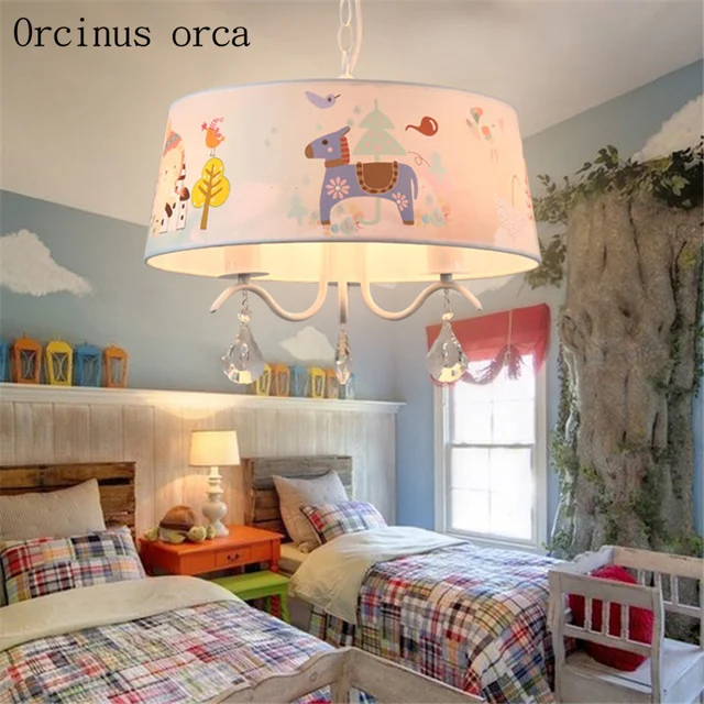 Korean Sweet Led Children S Room Crystal Chandelier Cartoon Lovely Korean Sweet Led Children S Room Crystal Chandelier Cartoon Lovely Trojan Teddy Boy Bedroom Free