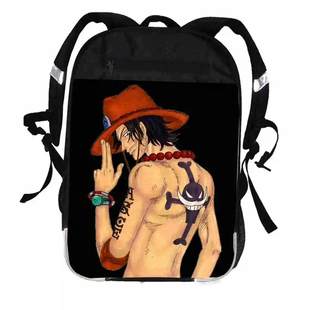 Japanese Anime One Piece Backpack FNNA UT Ace Zoro Sanji Luffy Women Men Casual Boys Girls School Bags Laptop Mochila Bolsa | Багаж и