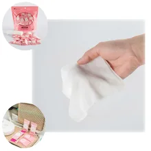 100 PCS Portable multi-purpose Tourism One-time Compressed Towel Pure Cotton Beauty Face Wipes Clean Face Towel Wipes Travel young time travel portable thickening cotton compressed towel white l
